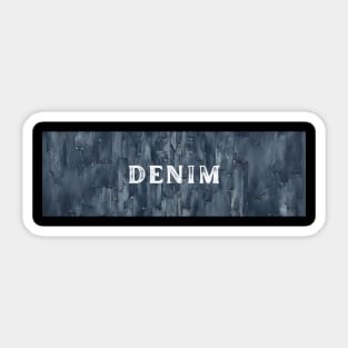 denim pattern Sticker